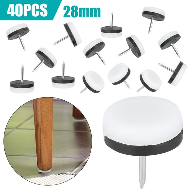 TSV 40PCS Chair Glides Furniture Leg Glides, Chair Leg Floor Protectors