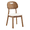 C-Walnut,White, variant on Dining Chairs Set of 2 Walnut Solid Wood White PU 30.5" for Dining Room