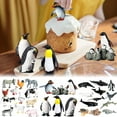 thumbnail image 3 of EIMELI 12PCS Animal Figures Toys Set Realistic Animal Animal Model Plastic Educational Farm Animal Toys Handed Small Sea Animal Statues Mini guin Animal Figures Educational Sets For Toddl, 3 of 7
