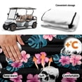 thumbnail image 6 of Uourmeti Floral Skull in Jungle Golf Cart Seat Covers with Front Pockets, Fit for Golf Club Car Club Car Seat Suitable for Club Car DS Precedent Club Car Seats, 6 of 8