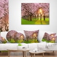 thumbnail image 3 of Designart Fascinating Springtime Cherry Scenery - Landscape Printed Throw Pillow - 16x16, 3 of 4