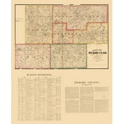 Hickory County Missouri - Higgins 1880 - 23.00 x 28.06 - Glossy Satin Paper
