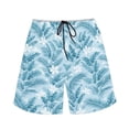 thumbnail image 3 of Binienty Men's Beach Shorts Swim Trunks With Tropical Floral Print - Quick Dry for Summer Vacation and Water Activities, 3 of 8