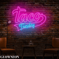 thumbnail image 3 of Glowneon Taco Tuesday Arrow Neon Sign, Mexican Tacos Shop Wall Decor, 3 of 5