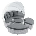 thumbnail image 3 of Modway Scottsdale Canopy Sunbrella® Outdoor Patio Daybed in Light Gray Gray, 3 of 9