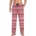 thumbnail image 4 of HPINK-T Christmas Mens Sleep Pajama Pants Set Bottoms Merry Christmas Fleece Lounge Sleepwear PJs, 4 of 13