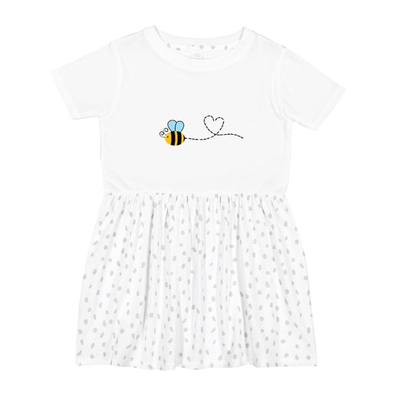 Inktastic Cute Flying Bumble Bee Girls Toddler Dress