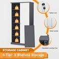 thumbnail image 4 of STANI Metal Storage Cabinet, 72" Garage Cabinets with Locking Door and Adjustable Shelves, Steel Classic Tool Storage Cabinet for Home, Warehouse, Office, Garage, 4 of 12