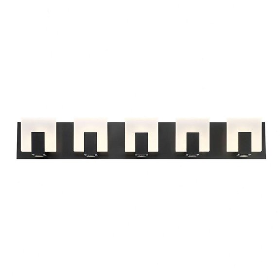 34 inch 40W 5 Led Bath Bar-Black Finish Bailey Street Home 79-Bel-4186957