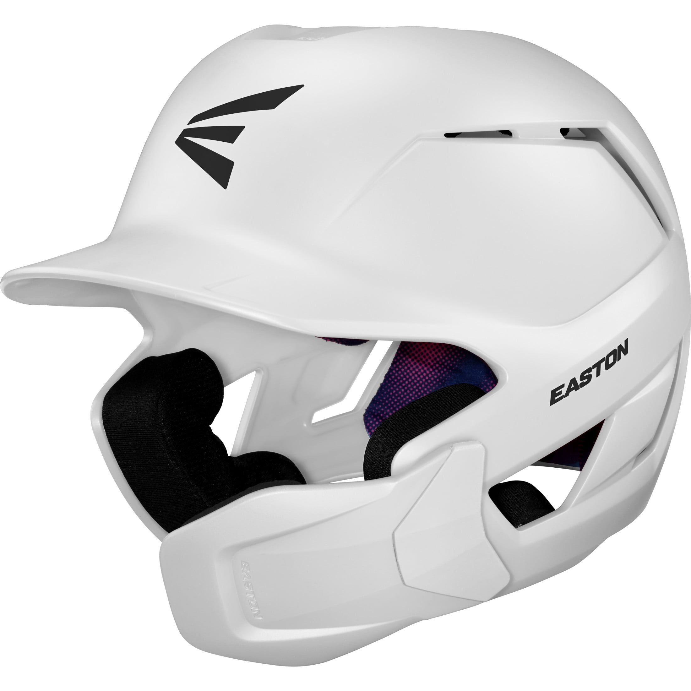 Easton Z50 Baseball Helmet, M/L, White, Multi-Adjust Jaw Guard