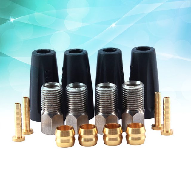OUNONA Hydraulic Brake Oil Pipe Connector Brake Set for Bike Enthusiasts 1 Set