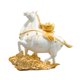 thumbnail image 4 of Escultura de caballo, figura de Feng Shui chino, resina, obra de arte fina, animal Oro blanco, 4 of 9