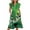 Cat Music Notes, variant on Yuyamidu V Neck Dress for Women St Patricks Day Dresses for Women Plus Size Stylish Flutter Ruffle Sleeve Tiered Swing Midi Dress in Green, Flowy and Casual, Size S