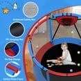 thumbnail image 3 of CITYLE Trampoline for Kids 600LBS 5.5FT Toddler Trampoline Indoor Outdoor with Basketball Hoop, Swing, Adjustable Bar, 66'' Mini Small Trampoline with Enclosure, Gifts for Toddlers, Boys & Girls, 3 of 8