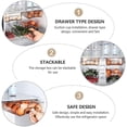 thumbnail image 3 of Food Storage Holder Drawer Type for Storage Use 1Pcs Refrigerator Egg Box, 3 of 5