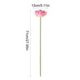thumbnail image 3 of Linnome Artificial Lotus Flower Spring Summer Decor Realistic One Stem Fake Lotus for Living Room Pond Decoration Z5-Pink, 3 of 6
