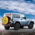 thumbnail image 5 of Fotbe Yellow Limes Spare Tire Cover Thickening Universal Fit for Jeep, Trailer, RV, SUV, Truck, Tough Tire Wheel Soft Cover-14 inch, 5 of 9