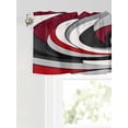 thumbnail image 6 of Valances for Windows Abstract Lines Rod Pocket Cafe Window Treatments Valance Curtains for Kitchen Bathroom Laundry Basement Windows 54"x18", 6 of 9