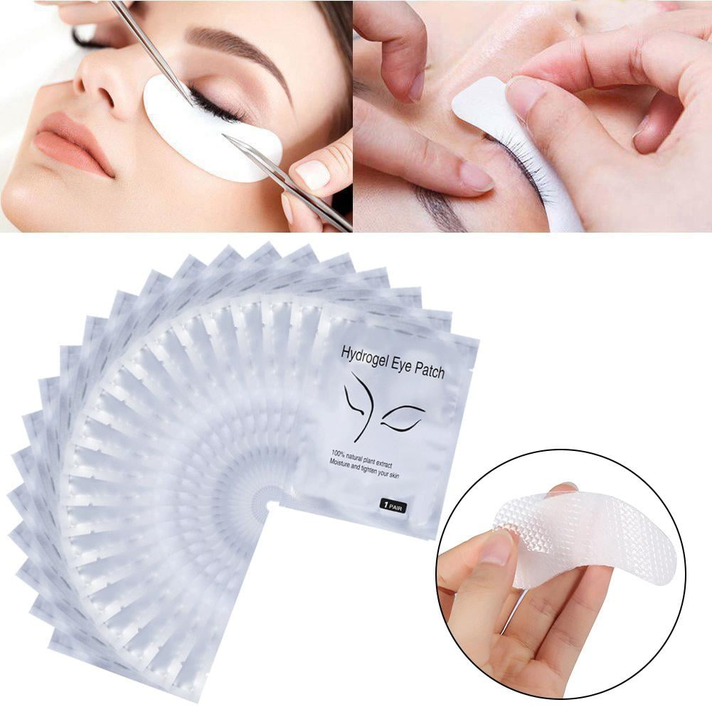 WALFRONT Eye Gel Patch, Hydrogel Eye Pad,50Pairs/Set Grafted Eyelash