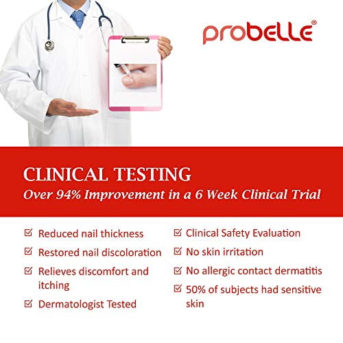 Nail natural treatment fungus toenail reliever discolored probelle fungal liquid Probelle "Extra Strength" Natural Fungal Nail Gel Topical Treatment