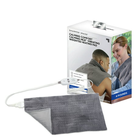 Sharper Image Calming Heat Deluxe Massaging Weighted Heating Pad