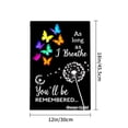 thumbnail image 4 of Jbralid As Long As I Breathe Youll Be Remembered Butterfly Dandelion Garden Flag For Spring Summer Home Outdoor Garden Yard Door Decor 12x18 inch, 4 of 5
