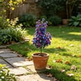 thumbnail image 4 of Doghiosgha Artificial Flower Stake Faux Floral Garden Stake for Home Front Porch Patio Wedding Decor, 19.7 Inch, Purple, 4 of 6