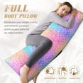 thumbnail image 5 of Disketp Colorful Glitters Print Body Pillow Cover - Super Soft 20x54 Body Pillow Case,Long Side Hidden Zipper, 5 of 8