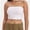 White, variant on Womens Tube Tops Strapless Crop tops Basic Backless Sleeveless Bandeau Cute Summer Outfits Sexy Solid Tops