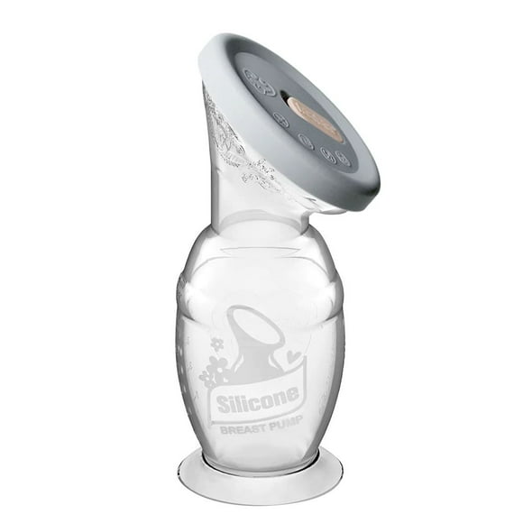 haakaa Silicone Breast Pump with Suction Base & Silicone Cap Combo 100ml