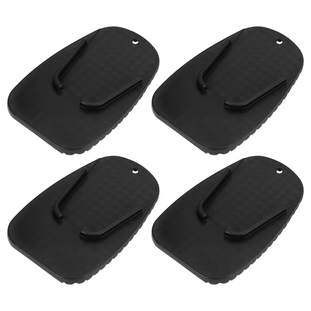 Almohadilla De Extensión De Soporte Lateral De Soporte De Estacionamiento De Soporte De Motocicleta 4Pcs Negro