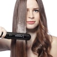 thumbnail image 2 of Plancha de pelo alisadora de vapor con cerámica y turmalina 2 en 1: rizado y alisado, con control de temperatura LED y calentamiento rápido., 2 of 4