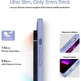 thumbnail image 4 of Liquid Silicone Case for iPhone 13 Pro Max, [Camera Protection] [Anti Fingerprint] [Wireless Charging] 4 Layer Phone Case Protective Cover, Built-in Microfiber Case Cover, 6.7", Purple, 4 of 8