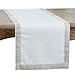 thumbnail image 3 of Saro Lifestyle 315.W1654B 16 x 54 in. Studded Design Table Table Runner, White, 3 of 4