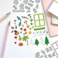thumbnail image 4 of Troqueles de corte para tarjetas de felicitación con diseño de ventanas de las 4 estaciones, troqueles de acero al carbono, plantillas para hacer tarjetas, álbumes de recortes y troqueles de repujado., 4 of 9