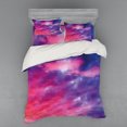 thumbnail image 2 of Ambesonne Landscape Bedding Set 3 Pcs, Cloudy Sunset, Twin XL, Purple, 2 of 3