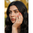 thumbnail image 6 of Sterling Silver Cz CrissCross X Ring for Women and Teens - Size 5, 6 of 8