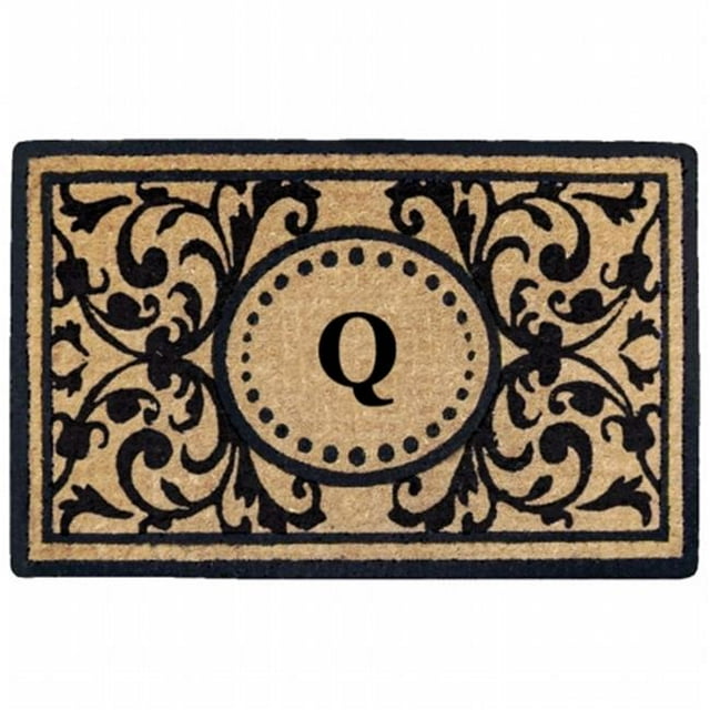 Nedia Home O2319Q 22 x 36 Po Heavy Duty Coco Mat Monogrammé Q