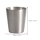 thumbnail image 4 of Vaso de acero inoxidable, vaso de metal irrompible, vaso térmico, 180 ml, color plateado, 4 of 6