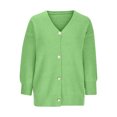 thumbnail image 5 of STETMN Plus Size Women's Button Down Sweater Casual Loose Long Sleeve Tops Fall Cozy Knitwear Shirt, 5 of 6