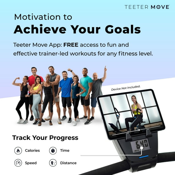 Teeter FreeStep Recumbent Cross Trainer and Cardio Elliptical Black Walmart