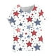 thumbnail image 4 of Vestidos Casuales Para Mujer, Blusas De Mujer De Moda Blusa informal de lino con botones y manga corta estampada para mujer, 4 of 4