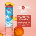 thumbnail image 2 of Zenbodi Aloha Zen Peach Tea - AWAKEN Functional Beverage - 12 oz (Pack of 12), No-Jitter Energy Drink, Contains L-Alpha GPC, Caffeine, and L-Theanine, 2 of 10