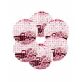 thumbnail image 7 of 15 Inch Round Placemats Set of 6, Valentine's Day Non Slip Heat Insulation PP Table Mats, Pink Romantic Truck Love Roses Red Plaid Washable Place Mats for Kitchen Dining Party Table Decor, 7 of 7