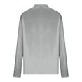 thumbnail image 3 of Men'S Long Sleeved T-Shirt Fashion Casual Printed Zippered T-Shirt Gray D S, 3 of 4