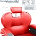 thumbnail image 5 of Sillón de Barbero Bluelander Diseño Europeo Rojo, 5 of 5