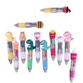 thumbnail image 1 of 12Pcs Cartoon Dinosaur Multicolor Pen for Kid, 4 Color-in-1 Ballpoint Pen Retractable Ballpoint Pen Stocking Fillers, 1 of 4
