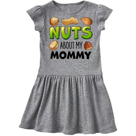 

Inktastic Nuts About My Mommy Peanut Almond Pistachio Gift Toddler Girl Dress