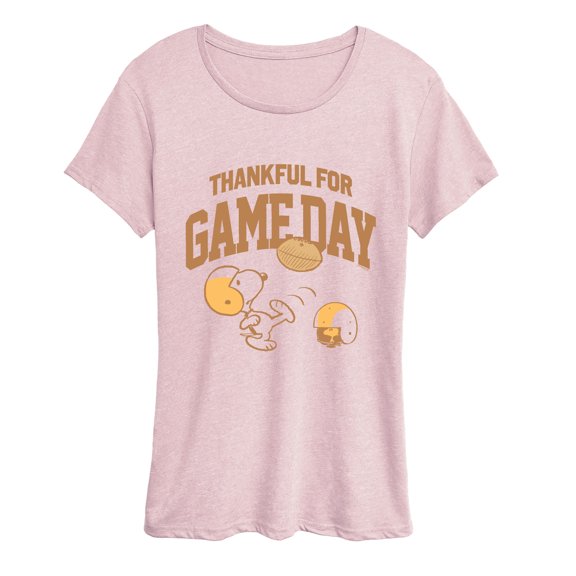 Peanuts - Snoopy & Woodstock Game Day - Women's Short Sleeve Graphic T-Shirt