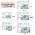 thumbnail image 6 of Teal Crabs Coastal Outdoor Rug 4x6 Ft, Non Slip Washable Area Rug, Summer Beach Coral Nautical Ocean Patio Rugs Carpet Runner, Large Floor Mat for Indoor/Outdoor Deck Porch Camping, 6 of 8